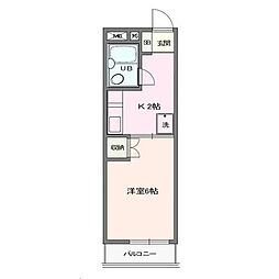 ストンリバー・マンション 1Kの間取図画像