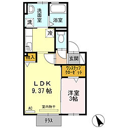 ドリームハイツ 1LDKの間取図画像