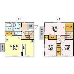ポートサイドセジュール 3LDKの間取図画像