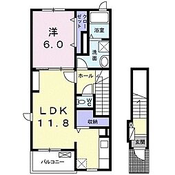 間取図画像 1LDK