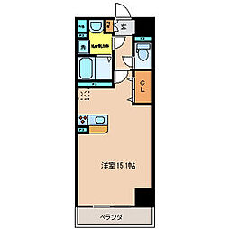 グラースリオ ワンルームの間取図画像