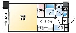 セントビレッジ 3階1Kの間取り