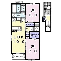 間取図画像 2LDK