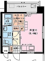 ボンヒル駅前 ワンルームの間取図画像