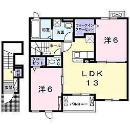 SHINYASHIKI:AP3 2LDKの間取図画像