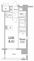 エンクレスト大手門GLOW 1LDKの間取図画像