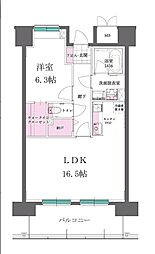 さくらPORT・RESIDENCE 1LDKの間取図画像