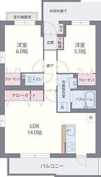 間取図画像 2LDK