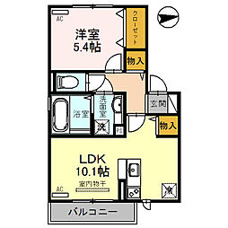 ハイツ・リヴェール 1LDKの間取図画像