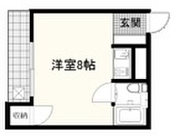 JR紀勢本線 紀三井寺駅 徒歩25分の賃貸アパート 1階ワンルームの間取り