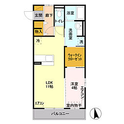 間取図画像 1LDK