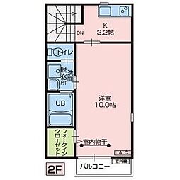 サニープレイス 1Kの間取図画像