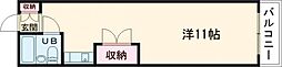アドバンス1 ワンルームの間取図画像