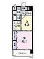 フランメゾン平成3階4.6万円
