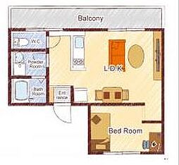 間取図画像 1LDK