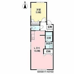 ニューカサベルデ 1LDKの間取図画像