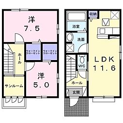 間取図画像 2LDK