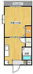 アネックスヤマイチ 1Kの間取図画像