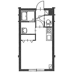 MK01BASE 4階ワンルームの間取り
