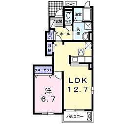 Ｍａｉｓｏｎ　あやたか 1階1LDKの間取り