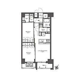 COMFORIA滝野川 2LDKの間取図画像