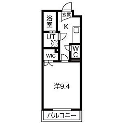 ガーデン山王台 1Kの間取図画像