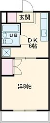 グットフェローズ 1DKの間取図画像