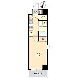 willDo勝川 1Kの間取図画像
