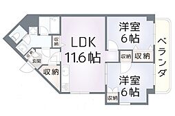 間取図画像 2LDK