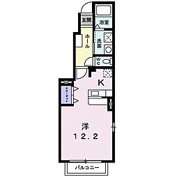 イーストカズ ワンルームの間取図画像