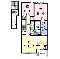 ヴィオラ3 2LDKの間取図画像