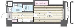 HF四条河原町レジデンス 1Kの間取図画像