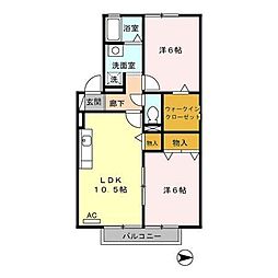 グランドメゾン 2LDKの間取図画像