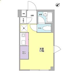 ESY表参道 ワンルームの間取図画像