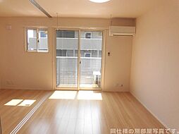 JR東北本線 郡山駅 バス15分 第六中学校バス停下車 徒歩1分の賃貸アパート 1階1LDKのリビング/ダイニング