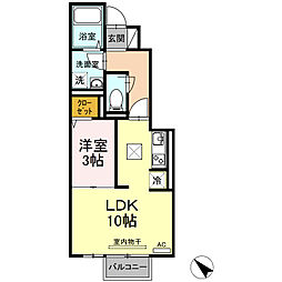 ベルタ7 1LDKの間取図画像