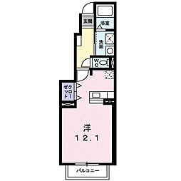 ロイヤルステージ・アイE ワンルームの間取図画像