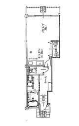 クレア・ド・ルーンB ワンルームの間取図画像