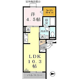 villeblanc 1LDKの間取図画像