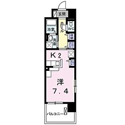 グランデ新宿 ワンルームの間取図画像