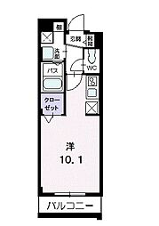 メゾン・フラベルム ワンルームの間取図画像