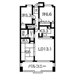 間取図画像 3LDK