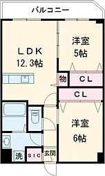 LIFEFIELD小郡駅前 2LDKの間取図画像