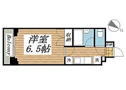 メゾン・ド・レノン 1Kの間取図画像