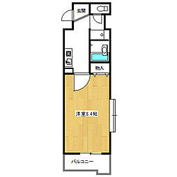 モナティス那古野 1Kの間取図画像