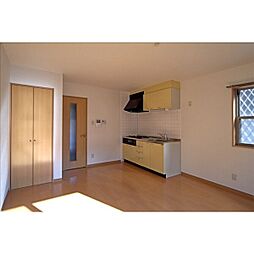 アプト本宮 B 2階2LDKのリビング/ダイニング