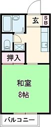 ベル・メゾンC 1Kの間取図画像