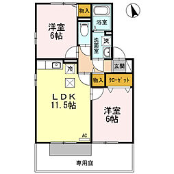 間取図画像 2LDK