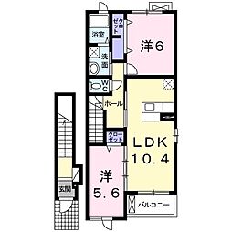 メゾン・ド・オニヨン 2LDKの間取図画像