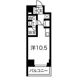 スパシエステージ池袋西 ワンルームの間取図画像